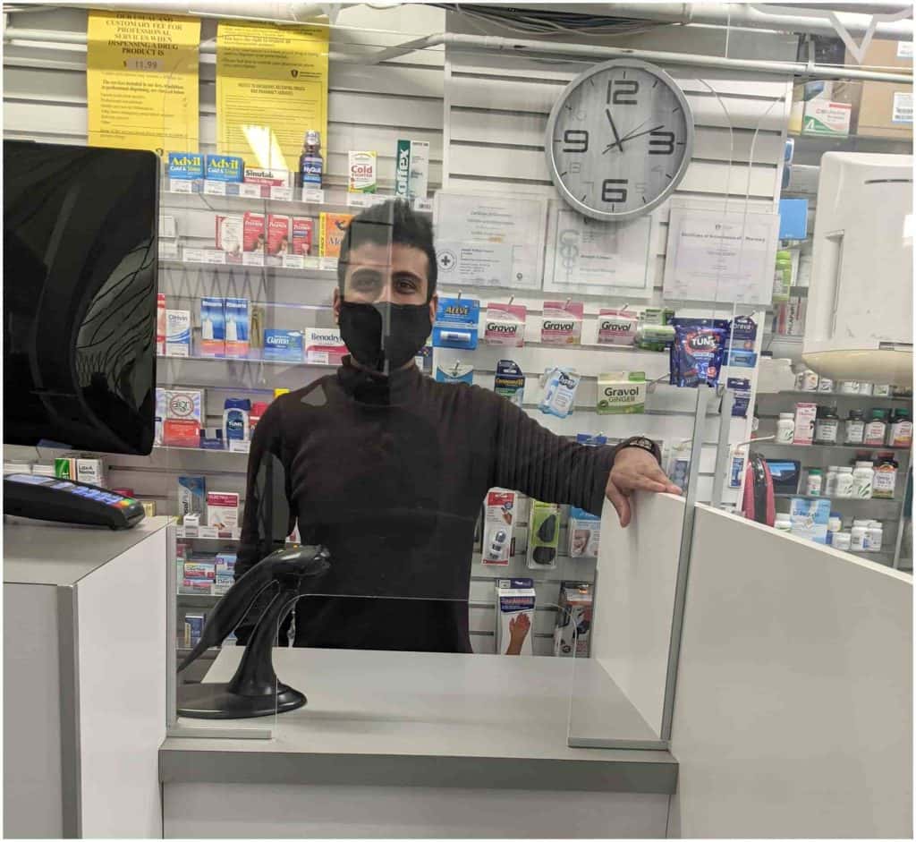 pharmacist in mask