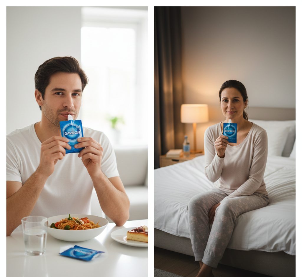 Taking Gaviscon sachet