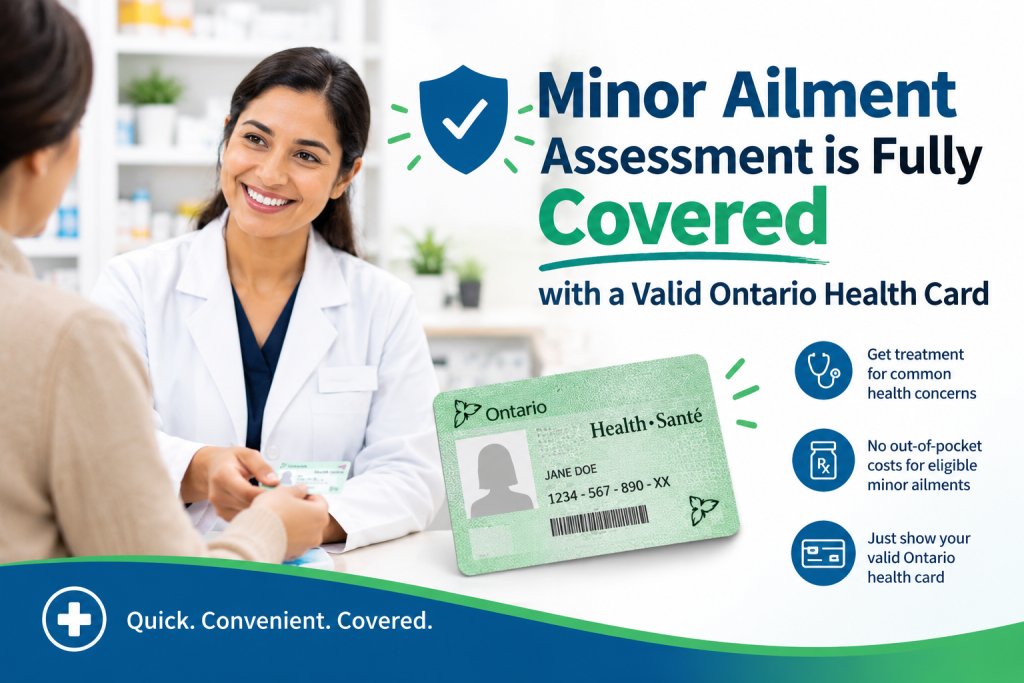 fully covered with a valid Ontario health card