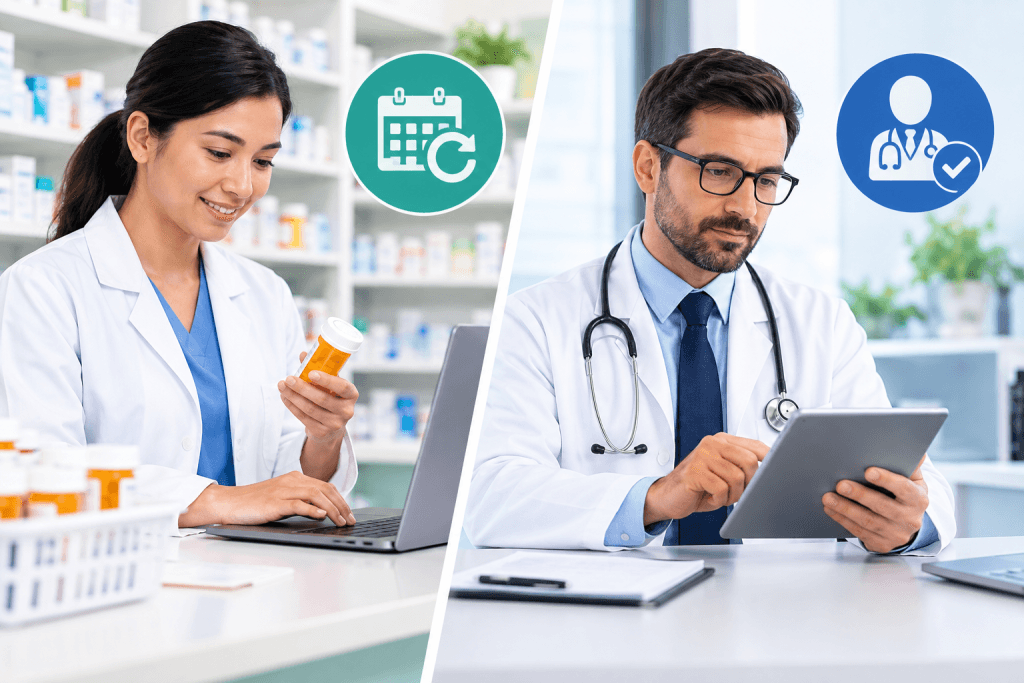 Pharmacist-Led Renewals vs. Prescriber Approvals