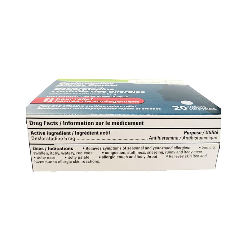 H one allergy control 5mg desloratadine 20's