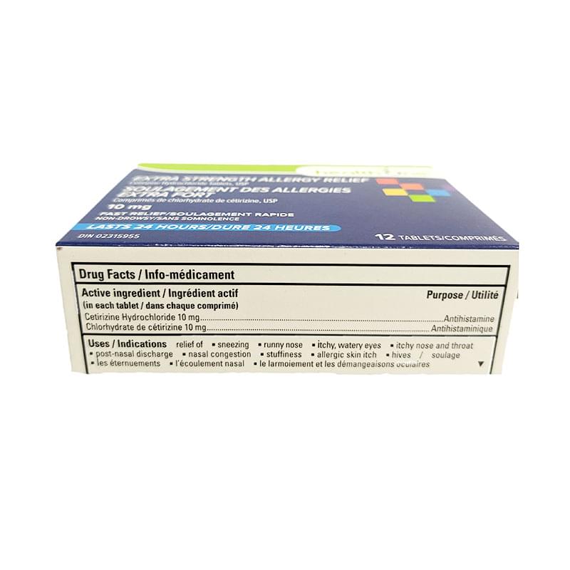 H one allergy relief cetirizine 12's