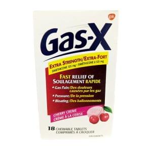 Gas-x tabs x-str cherry 18's 1