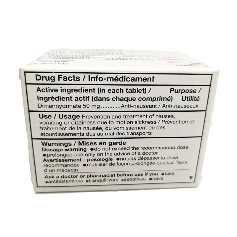 Hone anti-nauseant tabs 50mg 100's